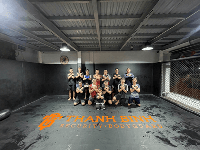 Học viên khóa đào tạo võ thuật tự vệ do Thanh Bình MMA tổ chức